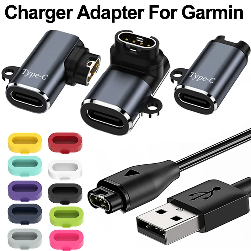 Charger Adapter Type C/IOS for Garmin Fenix 7/7S/7X/6/6S/6X Forerunner 745 955 945 Smart Watch Charging Cable with Dust Plug 
Charger Adapter Type C/IOS for Garmin Fenix 7/7S/7X/6/6S/6X Forerunner 745 955 945 Smart Watch Charging Cable with Dust Plug