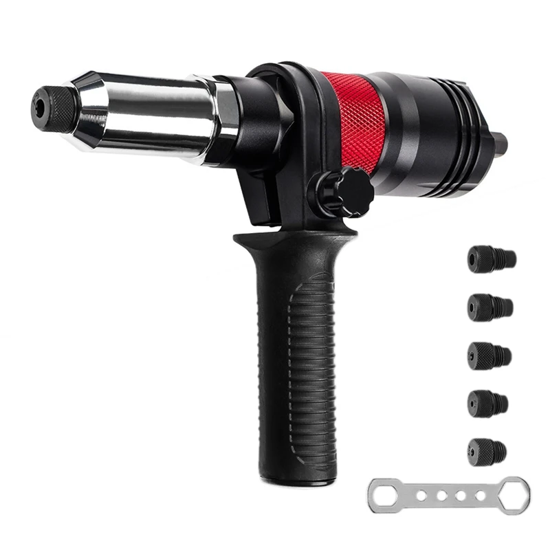

2.4-6.4Mm Electric Rivet Nut Adapter Automatic Riveting Nail Cordless Riveting Tools With Wrench And Handle