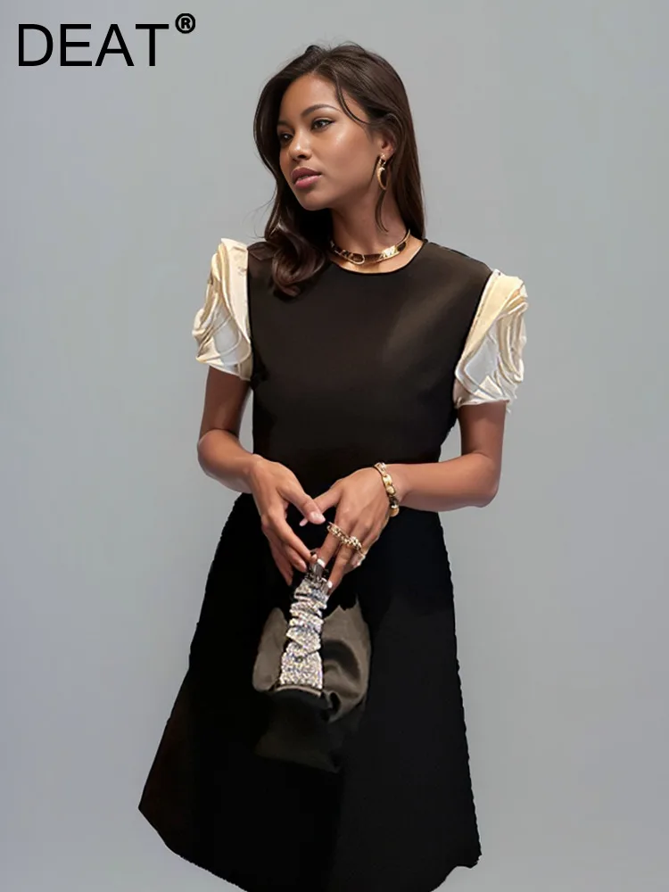 DEAT Fashion New Items Women's Spliced 3D Flower Sleeveless Dress 2024 Spring Trendy Round Neck Zipper Dresses Female 11XX8946
DEAT Fashion New Items Women's Spliced 3D Flower Sleeveless Dress 2024 Spring Trendy Round Neck Zipper Dresses Female 11XX8946