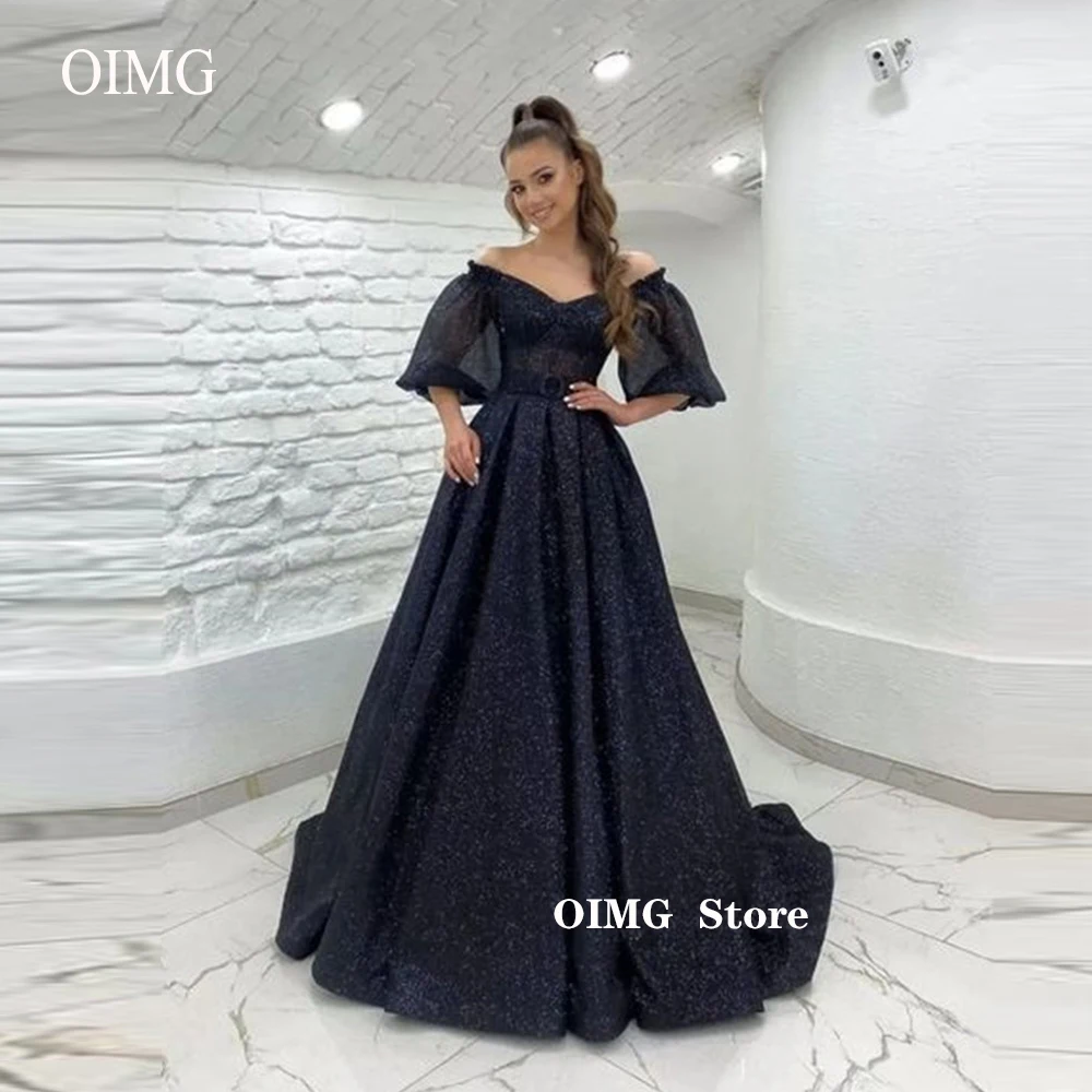 Off the Shoulder Glitter Evening Dresses Puff Long Sleeves Formal Prom Party Gowns Quinceanera Dress Girls Graduation
Off the Shoulder Glitter Evening Dresses Puff Long Sleeves Formal Prom Party Gowns Quinceanera Dress Girls Graduation