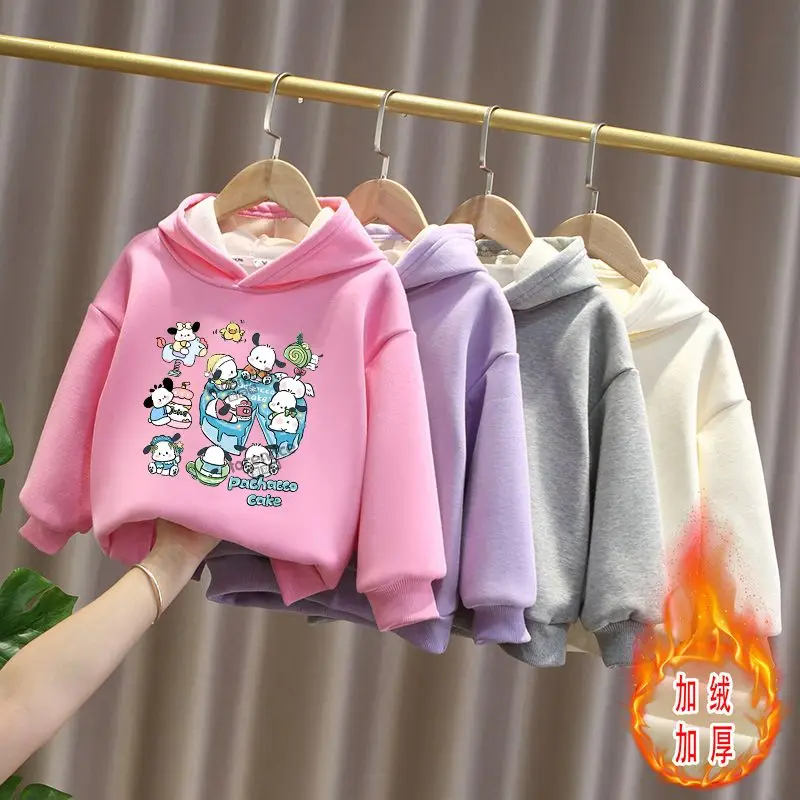 Sanrioed Pochacco Cartoon Anime Winter Children's Pullover Sweater Kawaii Boys and Girls Velvet Hoodie Children's Clothing
Sanrioed Pochacco Cartoon Anime Winter Children's Pullover Sweater Kawaii Boys and Girls Velvet Hoodie Children's Clothing