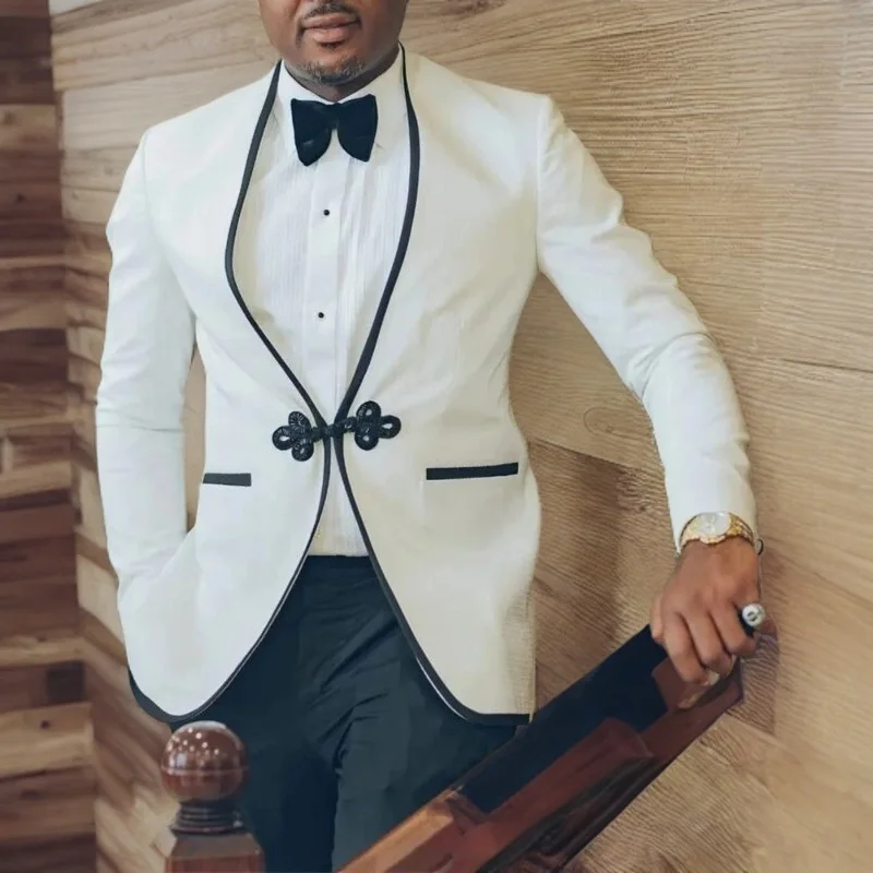 Custom Made One Button Men's Suits for Wedding Prom Slim Fit Fashion Blazer 2 Piece Groom Tuxedo with Pants 2023
Custom Made One Button Men's Suits for Wedding Prom Slim Fit Fashion Blazer 2 Piece Groom Tuxedo with Pants 2023