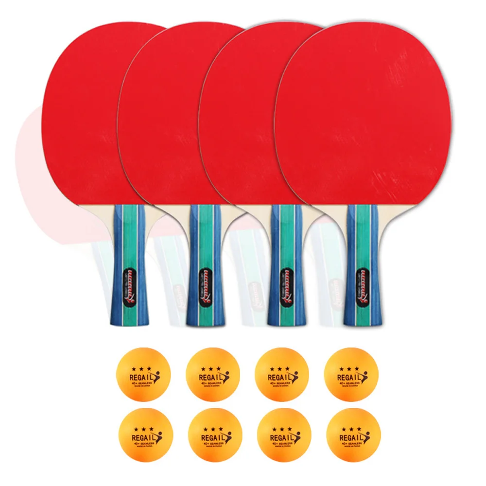

Ping Pong Paddles Set Table Tennis Rackets with 3-Star Ping Pong Balls Gym Ping Pong Equipment for Indoor Outdoor Game