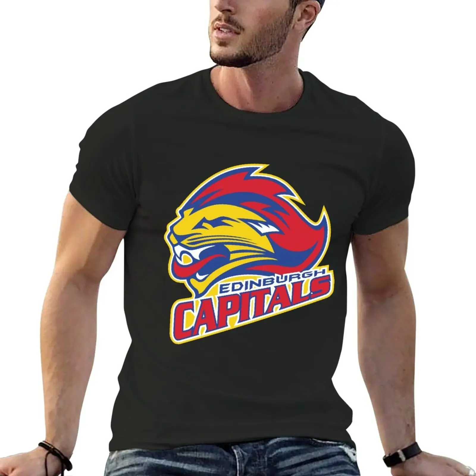 Edinburgh Capitals logo T-Shirt cute tops animal prinfor boys tops mens plain t shirts
Edinburgh Capitals logo T-Shirt cute tops animal prinfor boys tops mens plain t shirts