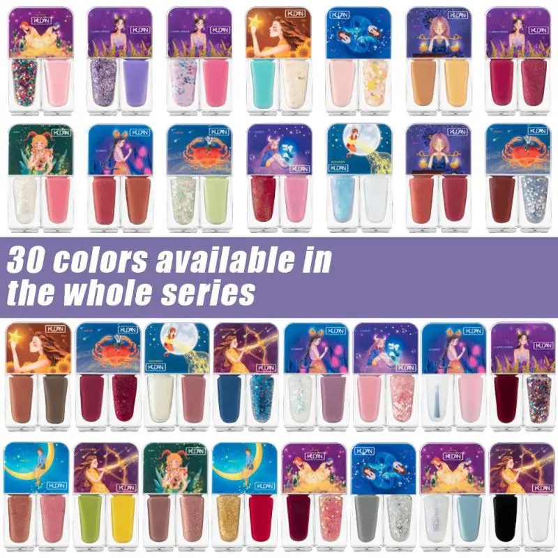 DIY 2 In 1 Nail Polish Quick Drying Without Baking Durable Non-peeling Nail Art All For Manicure Regular Gel Nail Varnish TSLM1
DIY 2 In 1 Nail Polish Quick Drying Without Baking Durable Non-peeling Nail Art All For Manicure Regular Gel Nail Varnish TSLM1