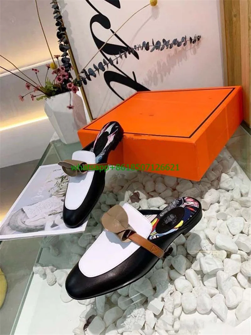 New leather low-heeled round toe metal buckle Muller slippers slingback sandals ladies casual plus size shoes
New leather low-heeled round toe metal buckle Muller slippers slingback sandals ladies casual plus size shoes