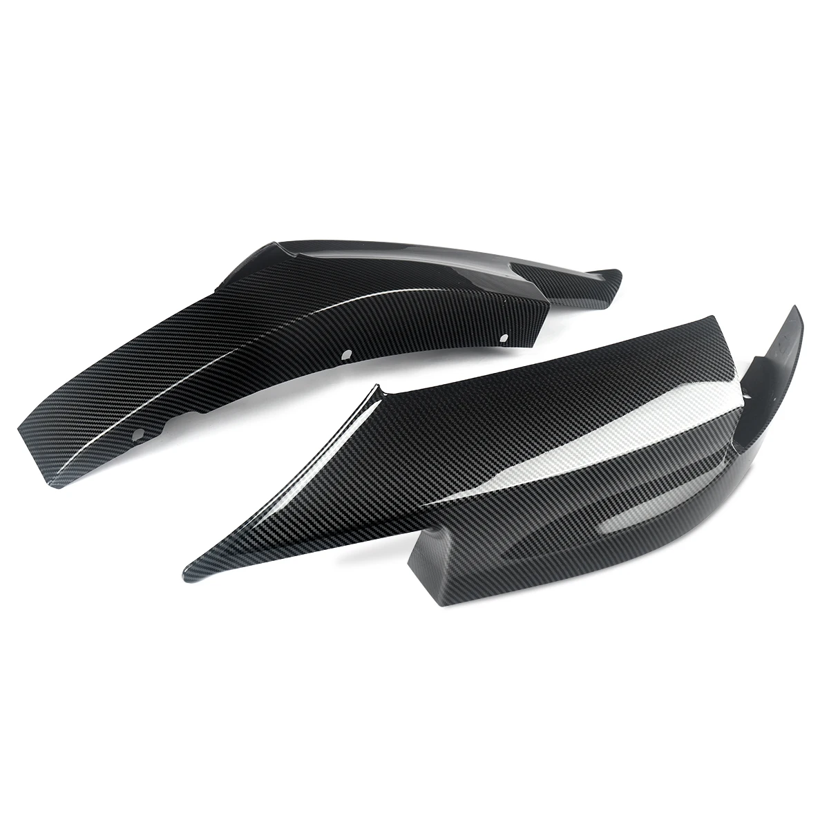 Carbon Fiber Style Front Bumper Corner Splitter Lip for BMW F10 M5 Only 2010-2016 Carbon Fiber Style Front Bumper Corner Splitter Lip for BMW F10 M5 Only 2010-2016