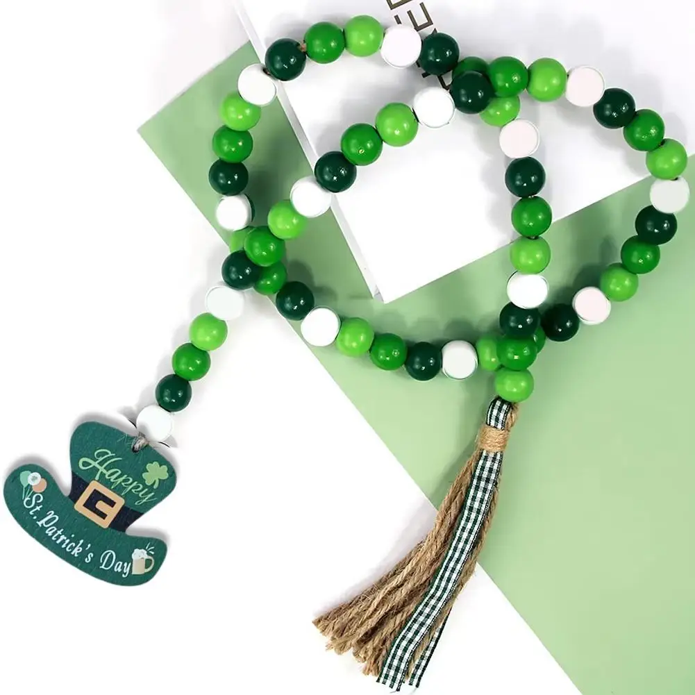 Украшения Shamrocks, праздничные карнавальные бусины с бахромой, настенная подвеска, украшение для стола на День Святого Патрика, дерево, Декор
Украшения Shamrocks, праздничные карнавальные бусины с бахромой, настенная подвеска, украшение для стола на День Святого Патрика, дерево, Декор