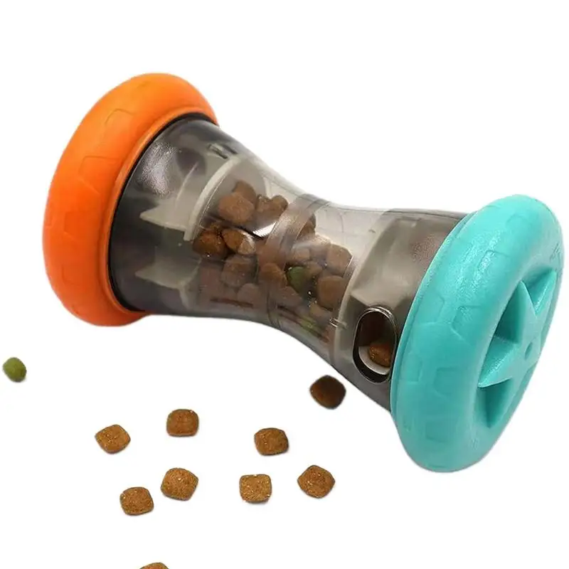 

Dog Treat Dispenser Toy Creative Bite Resistant Dog Enrichment Toys Adjustable Leak Food Ball Improve Feeding Interactive toys