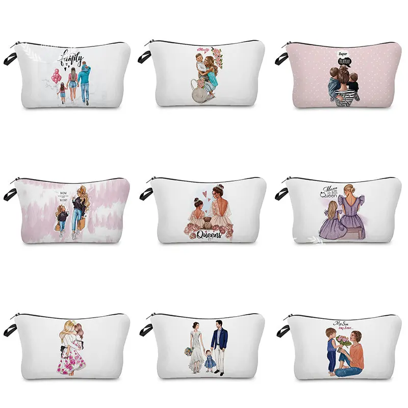 Casual Lovely Cartoon Super Mama Print Makeup Bag Folding Women Mom and Father Baby Family Cute Cosmetics Bags Cosmetic Bag
Casual Lovely Cartoon Super Mama Print Makeup Bag Folding Women Mom and Father Baby Family Cute Cosmetics Bags Cosmetic Bag