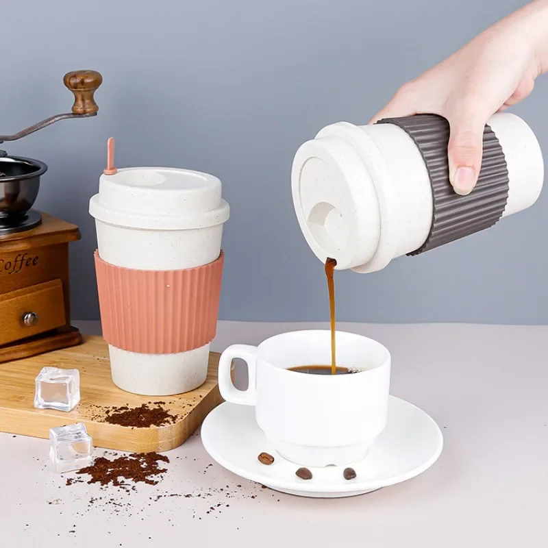 Portable Reusable Safe Tumbler with Lid Straw Hole Cold Drinks Leakproof Water Bottle Milk Tea Cup Iced Coffee Mug Wheat Cups
Portable Reusable Safe Tumbler with Lid Straw Hole Cold Drinks Leakproof Water Bottle Milk Tea Cup Iced Coffee Mug Wheat Cups