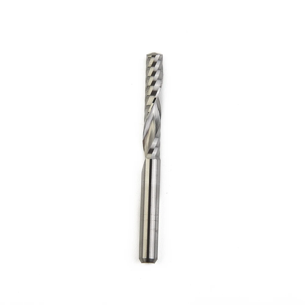 

2pcs 4mm Single Flute Spiral End Mill Carbide Router Bits For Aluminium 4*22mm Microcrystalline Tungsten Steel Alloy End Mills