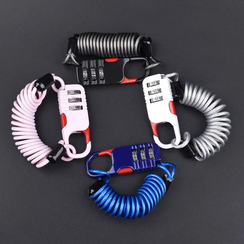 Combination Safety Cable Wire Rope Bicycle Rope Lock Zinc Aluminum Alloy Helmet Lock Bicycle Safety Rope Lock
Combination Safety Cable Wire Rope Bicycle Rope Lock Zinc Aluminum Alloy Helmet Lock Bicycle Safety Rope Lock