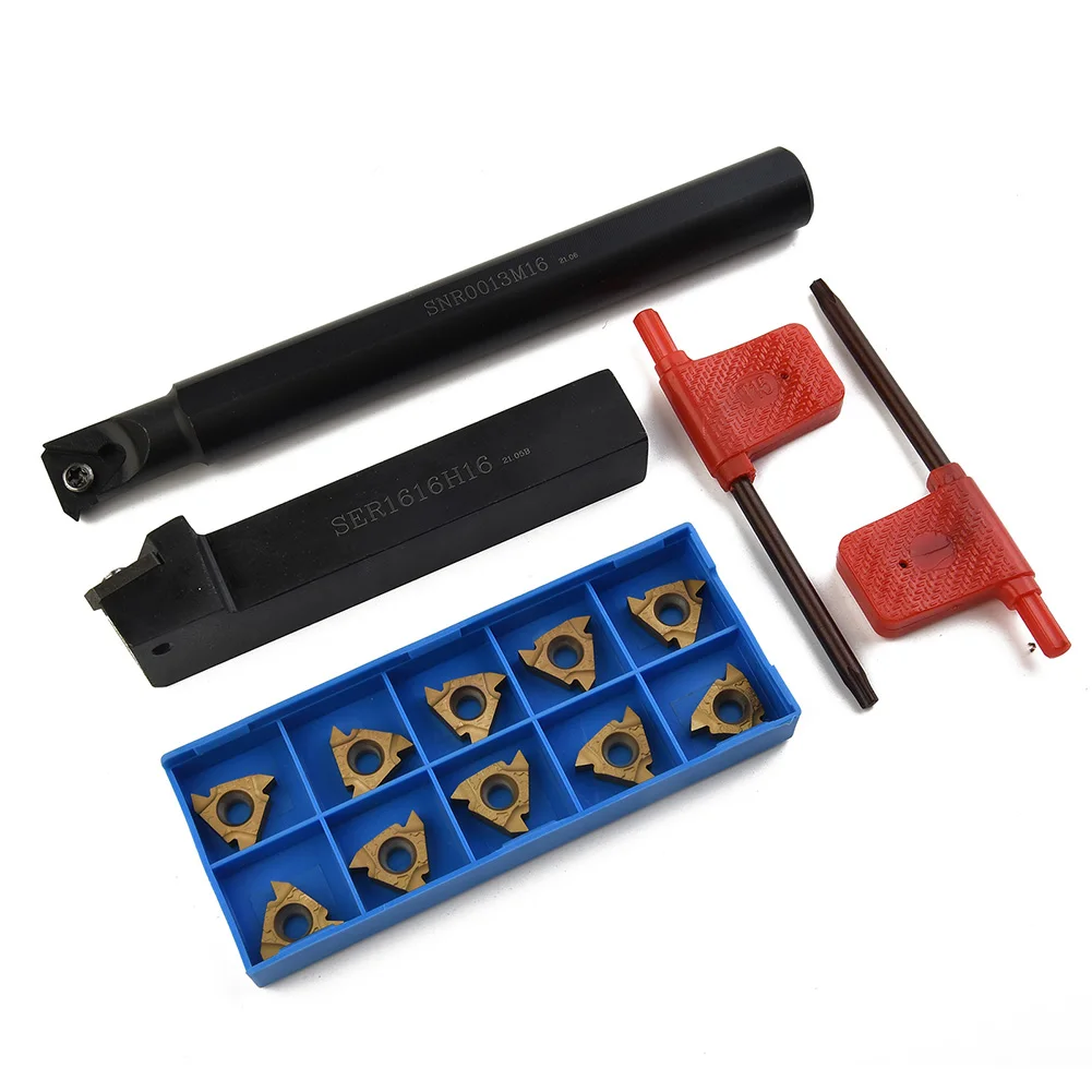 Lathe Internal Threading Inserts Right T15 Toolholding Kit Parts SER1616H16 SNR0013M16 1/2in 5/8in High Quality
Lathe Internal Threading Inserts Right T15 Toolholding Kit Parts SER1616H16 SNR0013M16 1/2in 5/8in High Quality