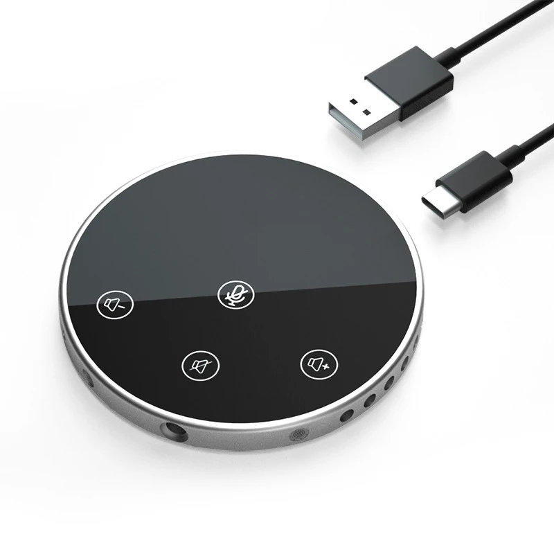 USB-микрофон для конференц-связи с динамиком, компьютерные динамики с микрофоном, кнопки контактного датчика для отключения/громкости
USB-микрофон для конференц-связи с динамиком, компьютерные динамики с микрофоном, кнопки контактного датчика для отключения/громкости