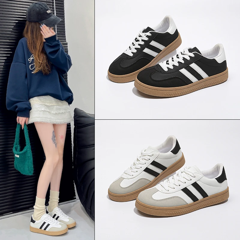 2025 New Fashion Trend Women's Casual Shoes College Style Wide Toe Soft Comfortable Flat Shoes Outdoor Casual Sports Shoes 39 S9d33fb8131f14ac4a57d994474ff26283