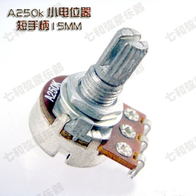 10 x A250k 15mm Short Split shaft ELectric Bass Guitar Volume Tone Pots Audio Switch Potentiometer (A250K-15MM)
10 x A250k 15mm Short Split shaft ELectric Bass Guitar Volume Tone Pots Audio Switch Potentiometer (A250K-15MM)
