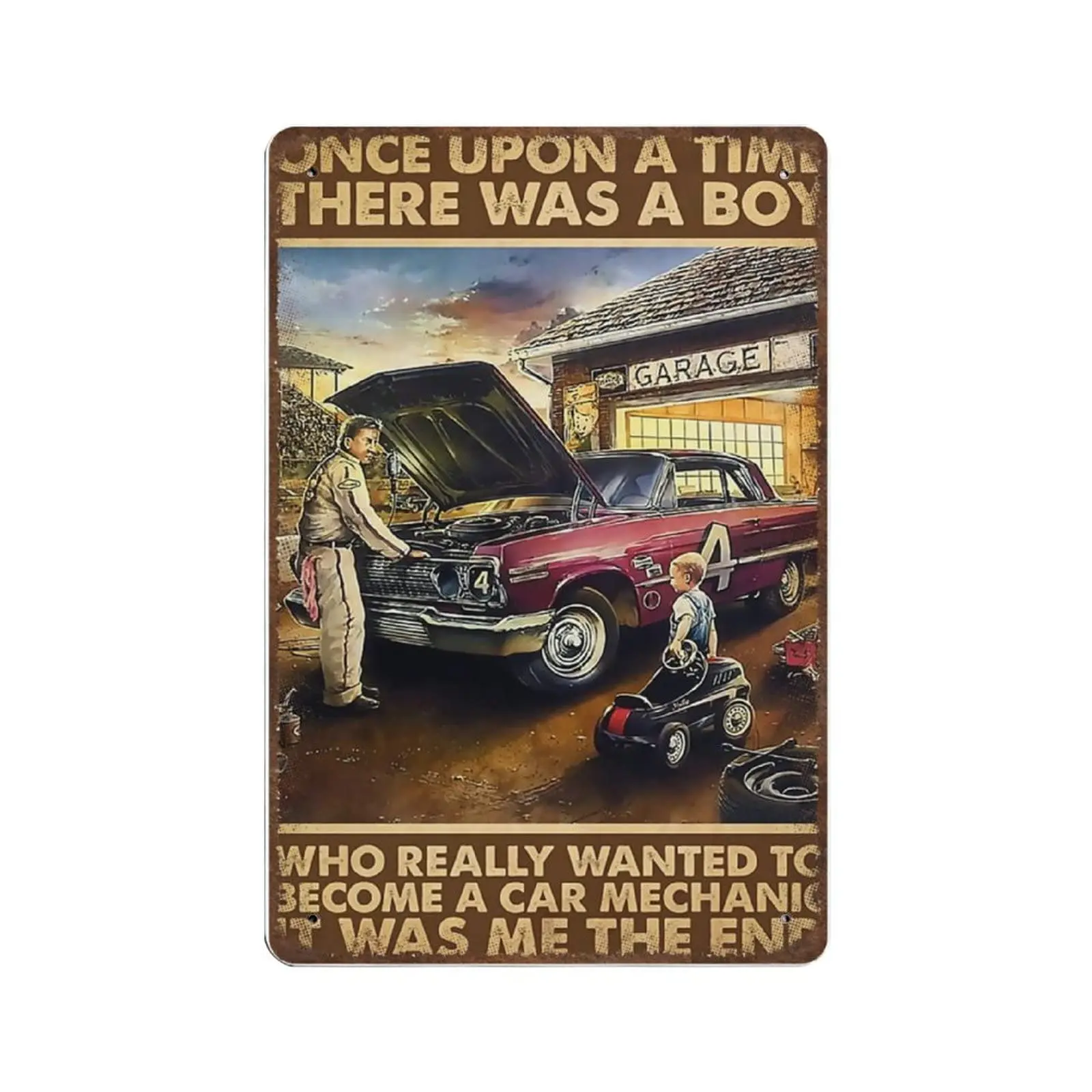 Vintage Metal Tin Sign Plaque,Once Upon A Time There Was A Boy Wanted To Becom A Car Mechanic Tin Sign ,Man cave Pub Club Cafe H
Vintage Metal Tin Sign Plaque,Once Upon A Time There Was A Boy Wanted To Becom A Car Mechanic Tin Sign ,Man cave Pub Club Cafe H