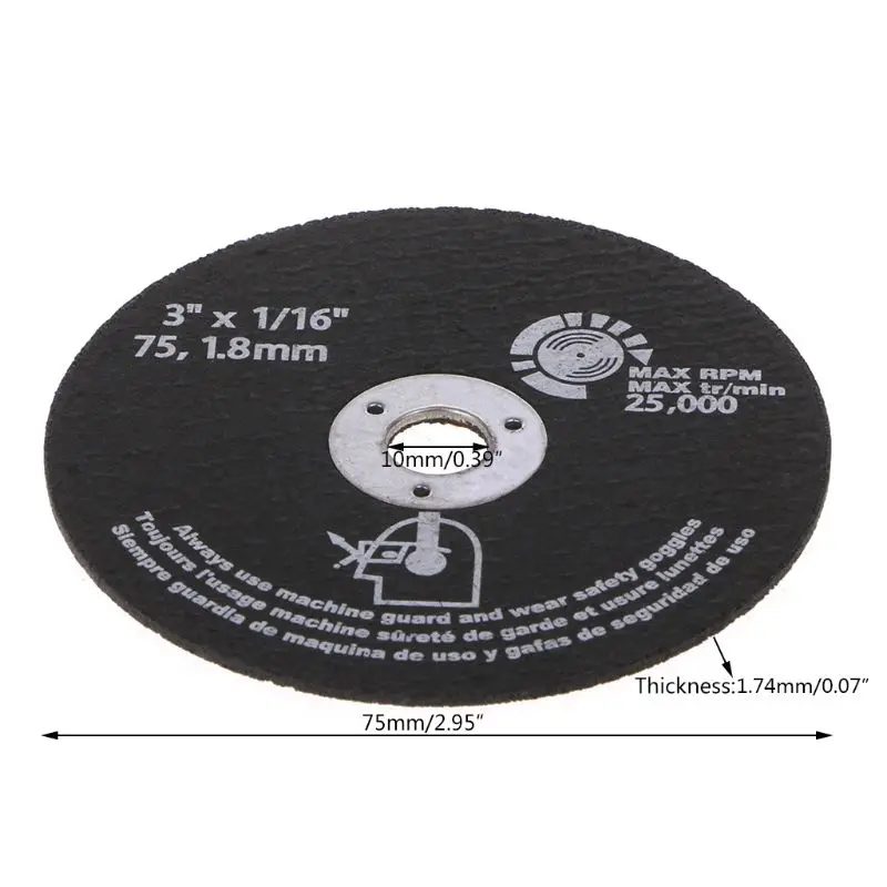 

10 шт., круглые шлифовальные круги из смолы, пилы, режущий диск для резки металла 40JE