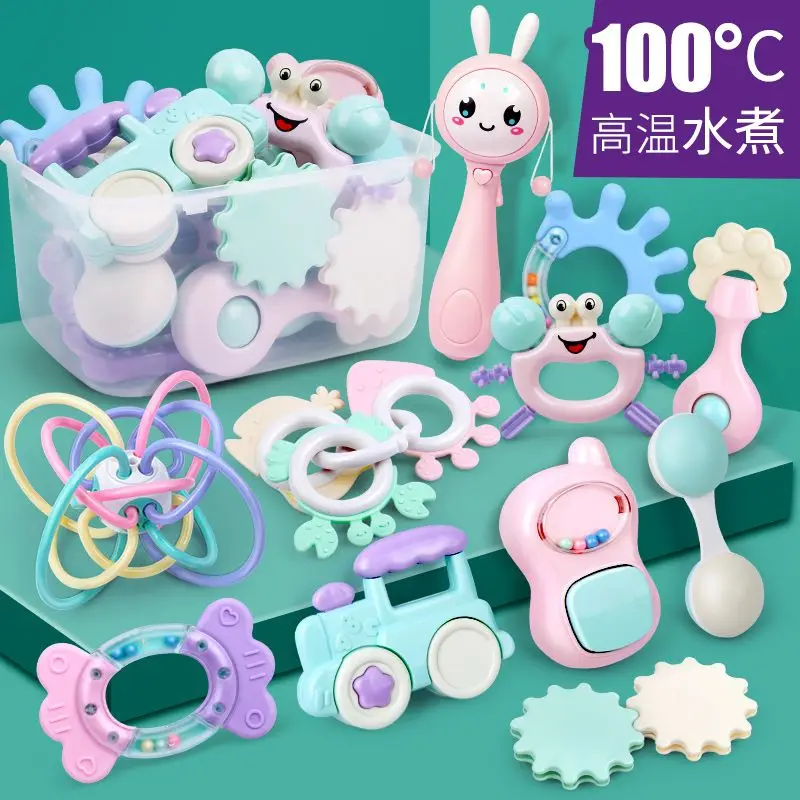 

Baby Toy 0-11 Year Old Hand Ringing Bell Newborn 3-6-12 Months Male and Female Puzzle Bite Gum