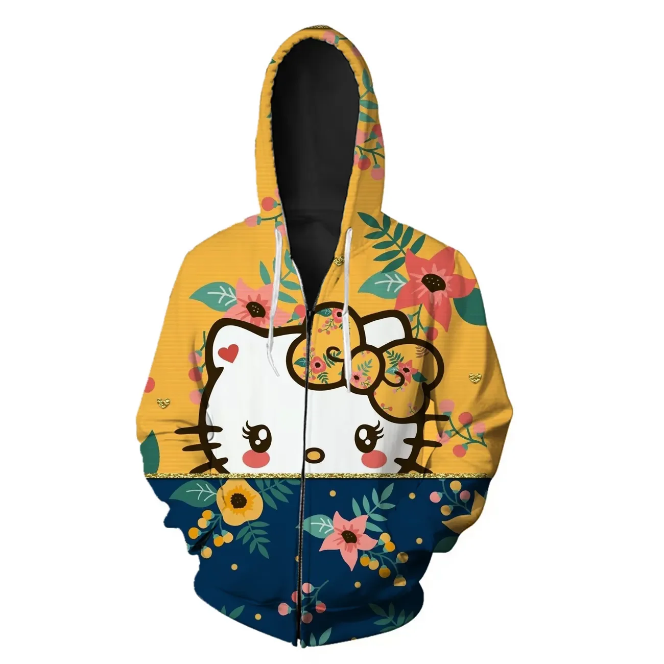 Hello Kitty Coat 2023 Women's Spring and Autumn Fashion Thick Cute Hoodie Coat Cartoon Print Beige Hoodie Sweater Loose Zip Hood
Hello Kitty Coat 2023 Women's Spring and Autumn Fashion Thick Cute Hoodie Coat Cartoon Print Beige Hoodie Sweater Loose Zip Hood