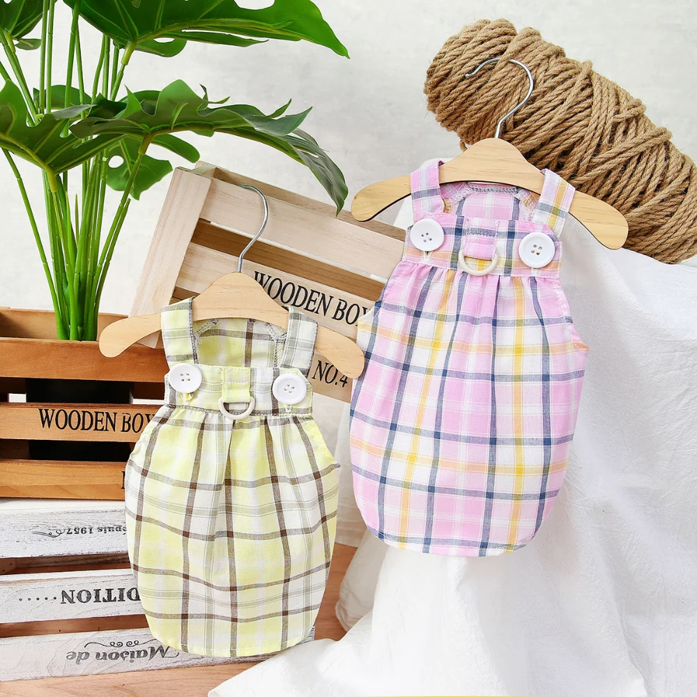Puppy Vest Summer Spring Pet Cute Plaid Skirt Cat Fashion Designer Harness Small Dog Sweet Clothes Chihuahua Poodle Pomeranian
Puppy Vest Summer Spring Pet Cute Plaid Skirt Cat Fashion Designer Harness Small Dog Sweet Clothes Chihuahua Poodle Pomeranian