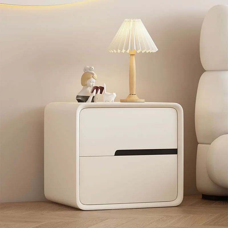 

Aesthetic White Nightstand Modern Storage Cabinet Luxury Bedside Nightstands Minimalist Organizer Tables De Nuit Home Furniture