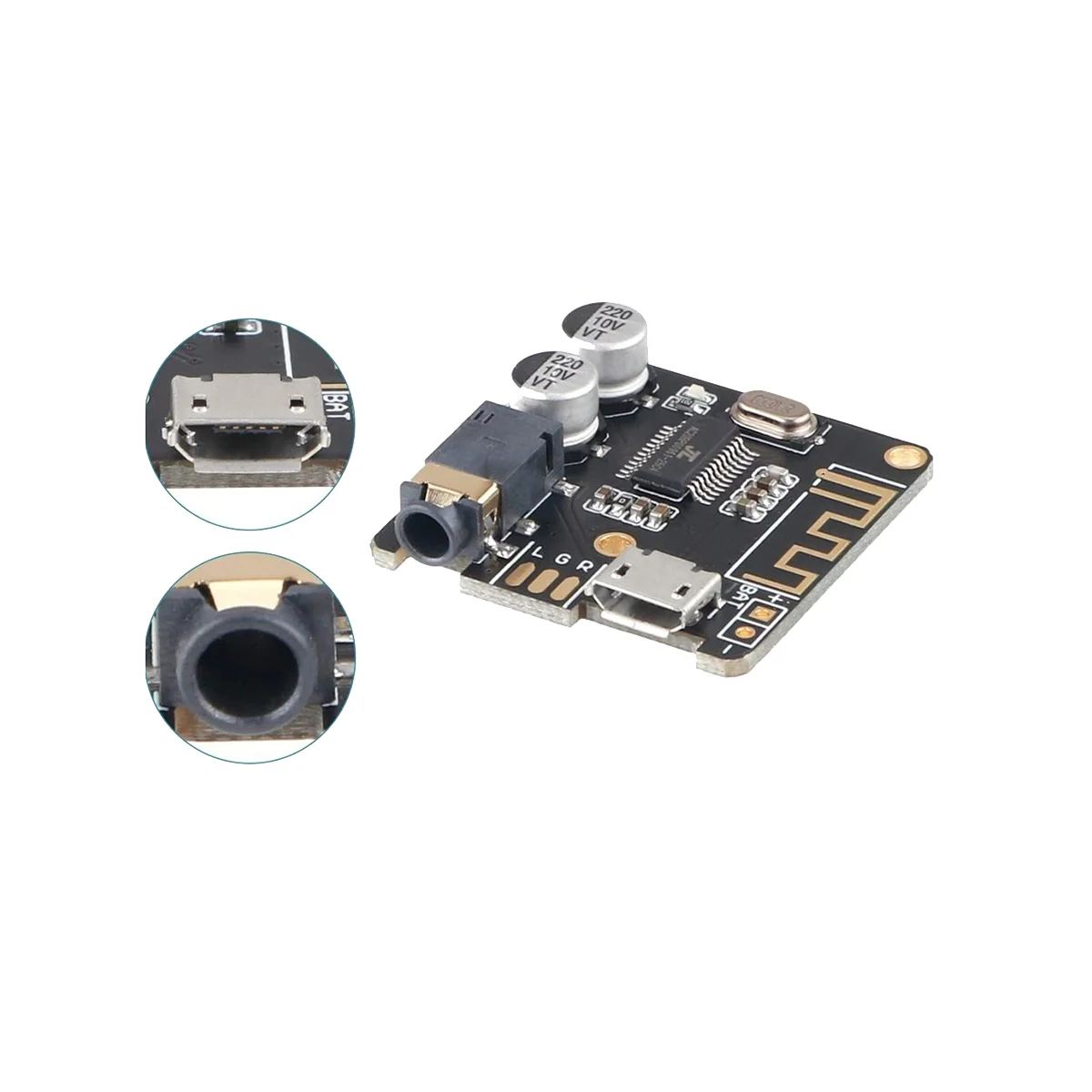 BT5.0 Audio Receiver MP3 Bluetooth Decoder Lossless Car Speaker Audio Amplifier Board with Case+AUX Audio Cable DC3.7-5V
BT5.0 Audio Receiver MP3 Bluetooth Decoder Lossless Car Speaker Audio Amplifier Board with Case+AUX Audio Cable DC3.7-5V