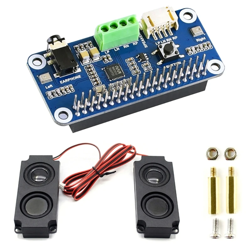 Плата расширения аудио для RaspberryPi 4/3B +/3B WM8960, кодек, шляпа, динамик с заменой небольшого динамика, Прямая поставка
Плата расширения аудио для RaspberryPi 4/3B +/3B WM8960, кодек, шляпа, динамик с заменой небольшого динамика, Прямая поставка