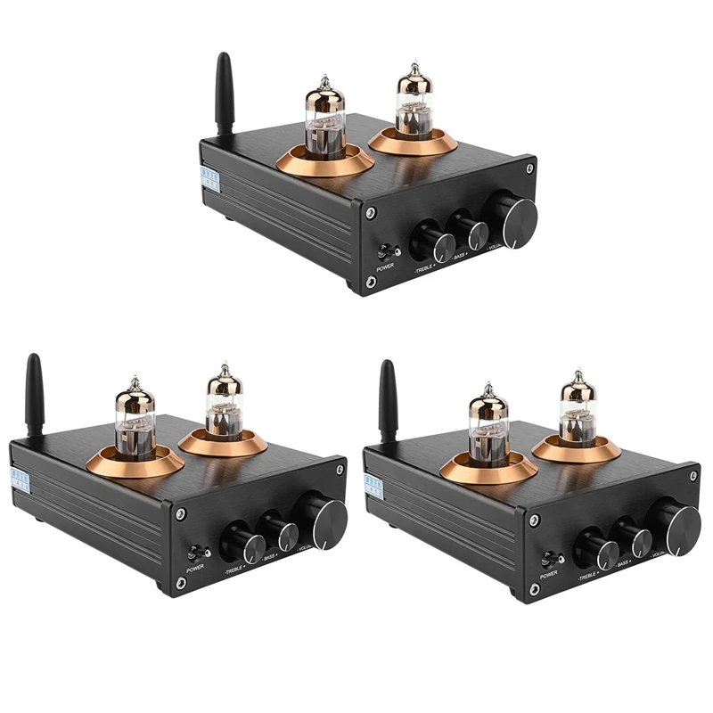 3X Buffer Hifi 6J5 Bluetooth 4.2 Tube Preamp Amplifier Stereo Preamplifier With Treble Bass Tone Ajustment(Black)
3X Buffer Hifi 6J5 Bluetooth 4.2 Tube Preamp Amplifier Stereo Preamplifier With Treble Bass Tone Ajustment(Black)