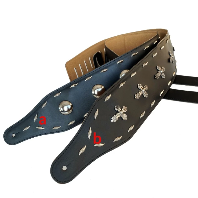 

New Foreign Trade Product with A Width of 10cm, Guitar Strap, Rock Stud Strap, and Shoulder Instrument Accessories