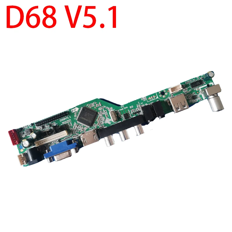 D68V5.1 Analog TV Motherboard Driverless Motherboard Small TV Motherboard Modified TV Mother board Refit LCD LED screen
D68V5.1 Analog TV Motherboard Driverless Motherboard Small TV Motherboard Modified TV Mother board Refit LCD LED screen