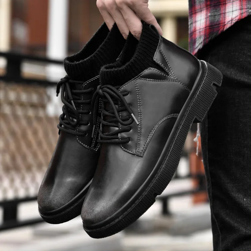 New Genuine Leather Casual Men's Boots Comfortable and Durable Work Clothes Boots Outdoor Cycling and Hiking with Cotton Boots
New Genuine Leather Casual Men's Boots Comfortable and Durable Work Clothes Boots Outdoor Cycling and Hiking with Cotton Boots