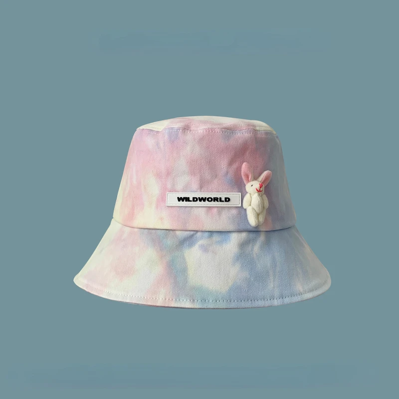 Designer Sweet and Cute Tie-dye Gradient Bear Fisherman Hat Ladies Summer Sunscreen Letter Label Pot Hat Outdoor Beach Sun Hats
Designer Sweet and Cute Tie-dye Gradient Bear Fisherman Hat Ladies Summer Sunscreen Letter Label Pot Hat Outdoor Beach Sun Hats