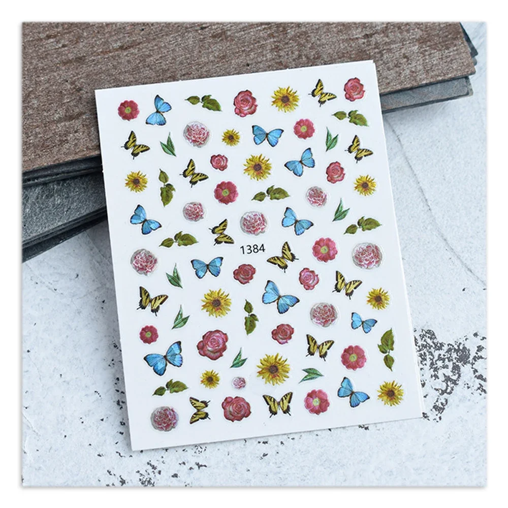 1Pc 3D Watercolor Ink Leaf Flowers Butterfly Nail Art Sticker Self Adhesive Sliders Wraps Manicures Tips Decorations Accessories
1Pc 3D Watercolor Ink Leaf Flowers Butterfly Nail Art Sticker Self Adhesive Sliders Wraps Manicures Tips Decorations Accessories