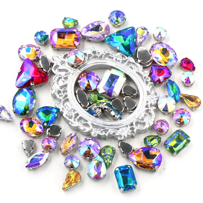 Clothing accessories Mixed Shape Mix Colors AB shiny glass crystal sewing on rhinestones for dress/garment/shoes
Clothing accessories Mixed Shape Mix Colors AB shiny glass crystal sewing on rhinestones for dress/garment/shoes