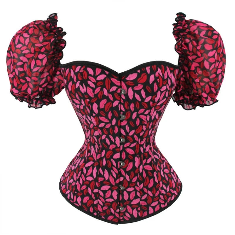 Steampunk Gothic Corset for Women Bustier Tops Plus Size Vintage Overbust Corselete With Sleeves Corsets
Steampunk Gothic Corset for Women Bustier Tops Plus Size Vintage Overbust Corselete With Sleeves Corsets