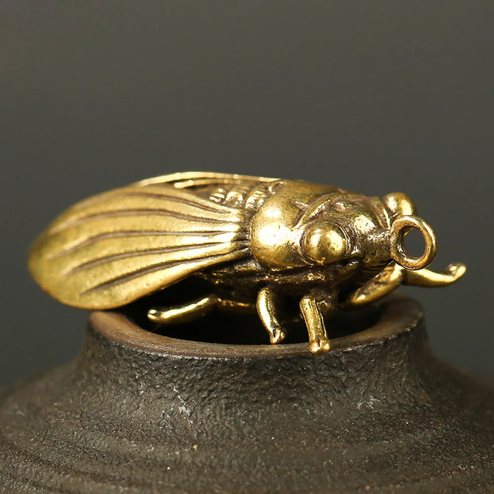 1pcs Pure Brass Cicada Collection Exquisite Animal Statue Ornament Miniatures Copper Ornaments Home Office Desk Decoration Craft
1pcs Pure Brass Cicada Collection Exquisite Animal Statue Ornament Miniatures Copper Ornaments Home Office Desk Decoration Craft