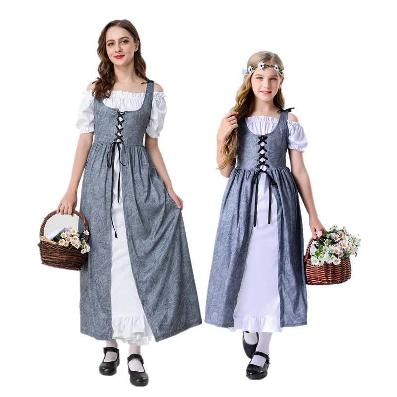 Europe And The United States Medieval Renaissance Robe Farm Rural Girl Vintage Dress Binding Waist
Europe And The United States Medieval Renaissance Robe Farm Rural Girl Vintage Dress Binding Waist