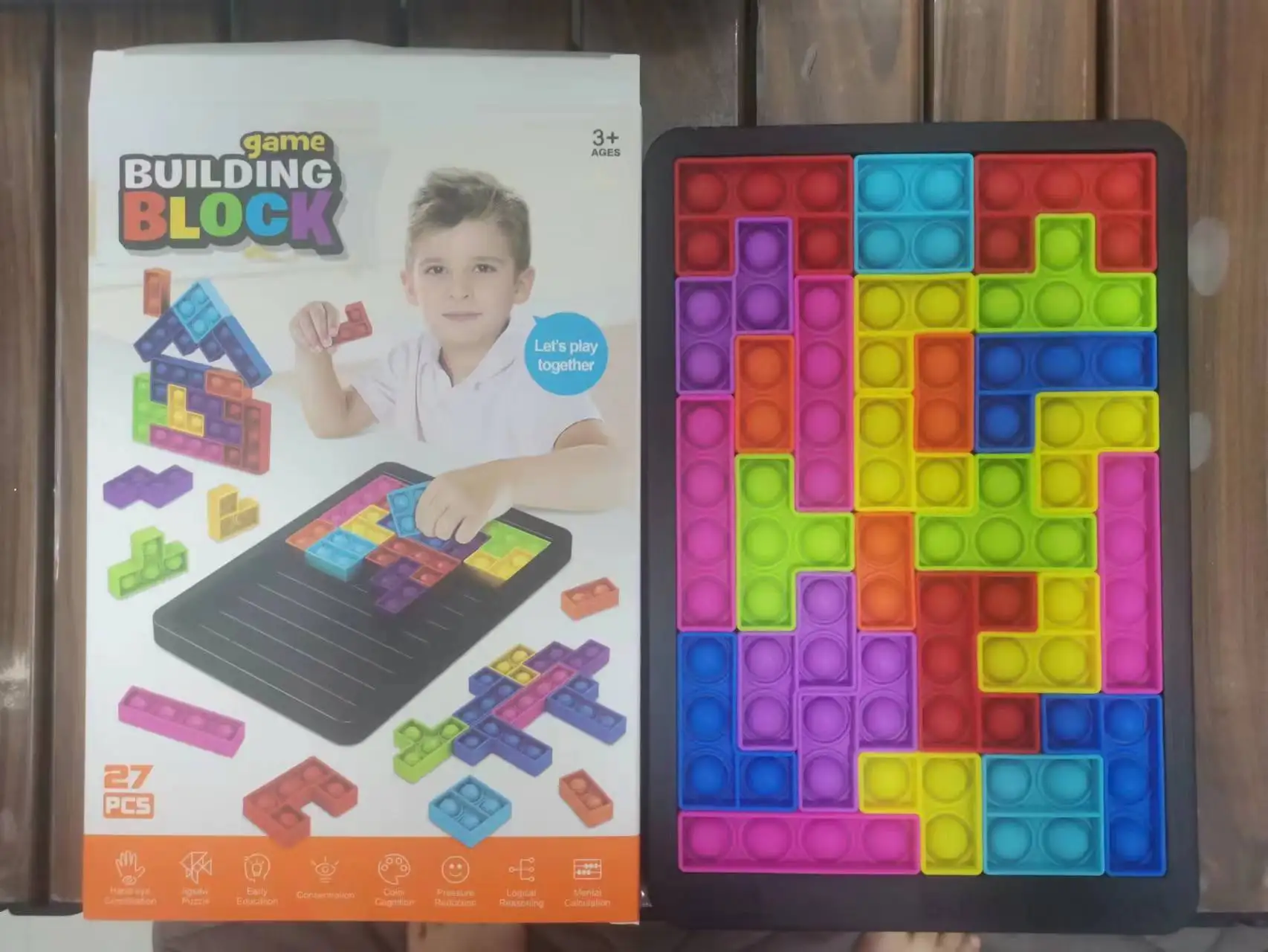 Blocks Puzzle Brain Teasers Toy Tangram Jigsaw Intelligence Colorful Russian Blocks Game Montessori Educational Gift for Kids
Blocks Puzzle Brain Teasers Toy Tangram Jigsaw Intelligence Colorful Russian Blocks Game Montessori Educational Gift for Kids