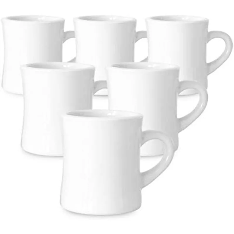 

Оригинальный набор кофейных кружек для белой закусочной 11 унций-керамические кружки отлично подходят для кухонного набора, путешествий и горячего чая, ретро вафельный Дом для фермерского дома
