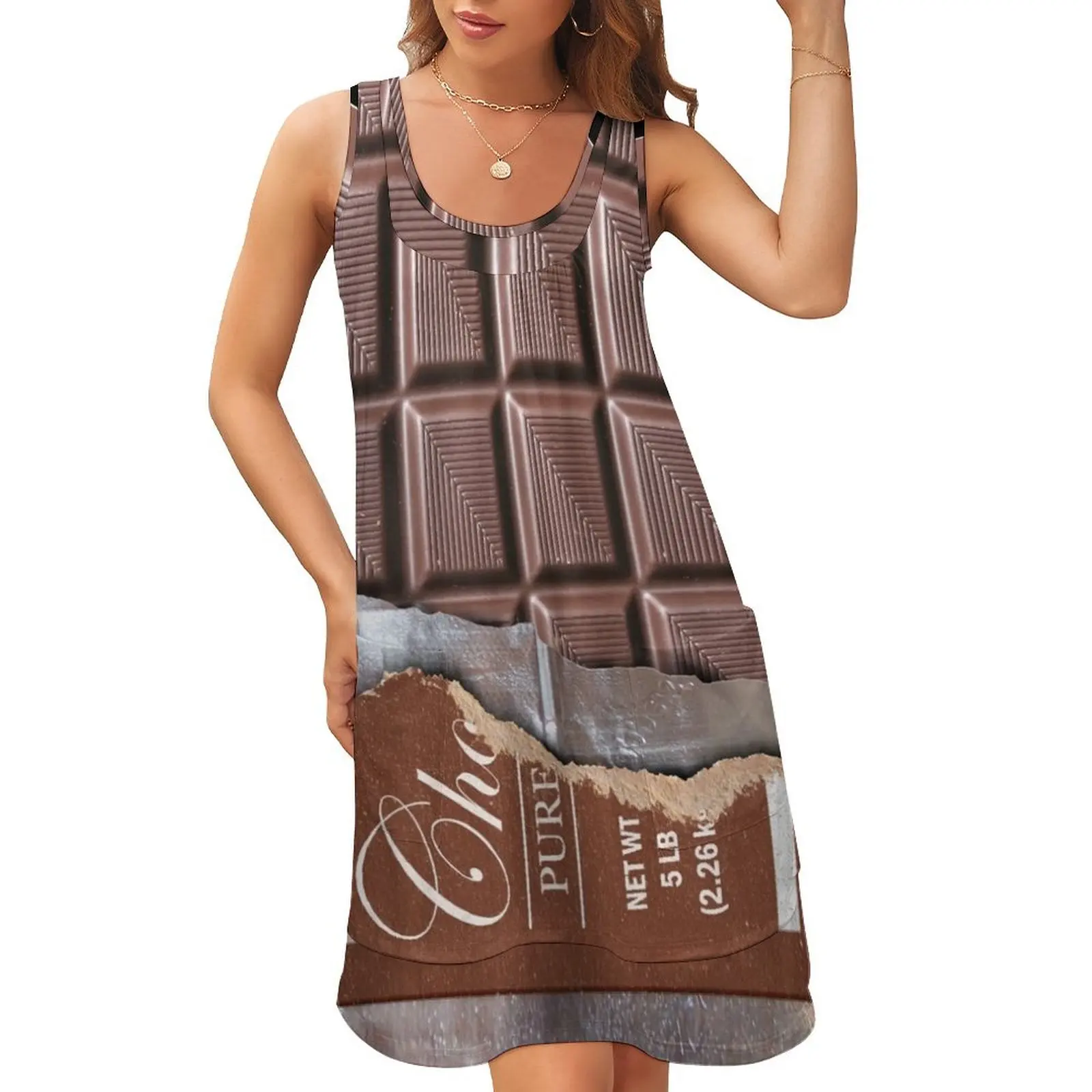 Sweet Sweet Chocolate Bar Sleeveless U-Neck Fake Two Piece Dress evening dress women prom dresses 2024 Clothing
Sweet Sweet Chocolate Bar Sleeveless U-Neck Fake Two Piece Dress evening dress women prom dresses 2024 Clothing
