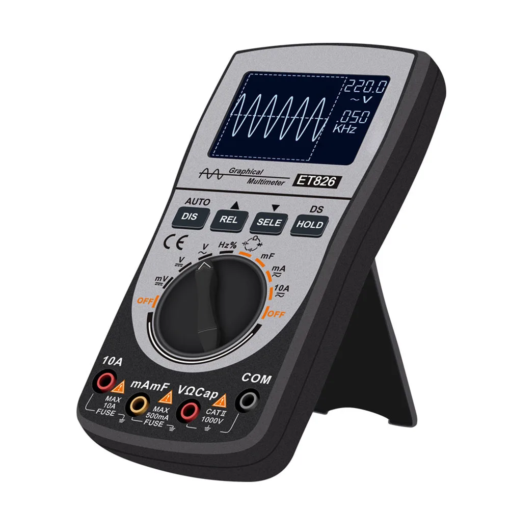 2in1 Handheld Digital Oscilloscope Multimeter ACV/DCV/ACA/DCA 20kHz Bandwidth HD Display Easy Comparison Mode
2in1 Handheld Digital Oscilloscope Multimeter ACV/DCV/ACA/DCA 20kHz Bandwidth HD Display Easy Comparison Mode