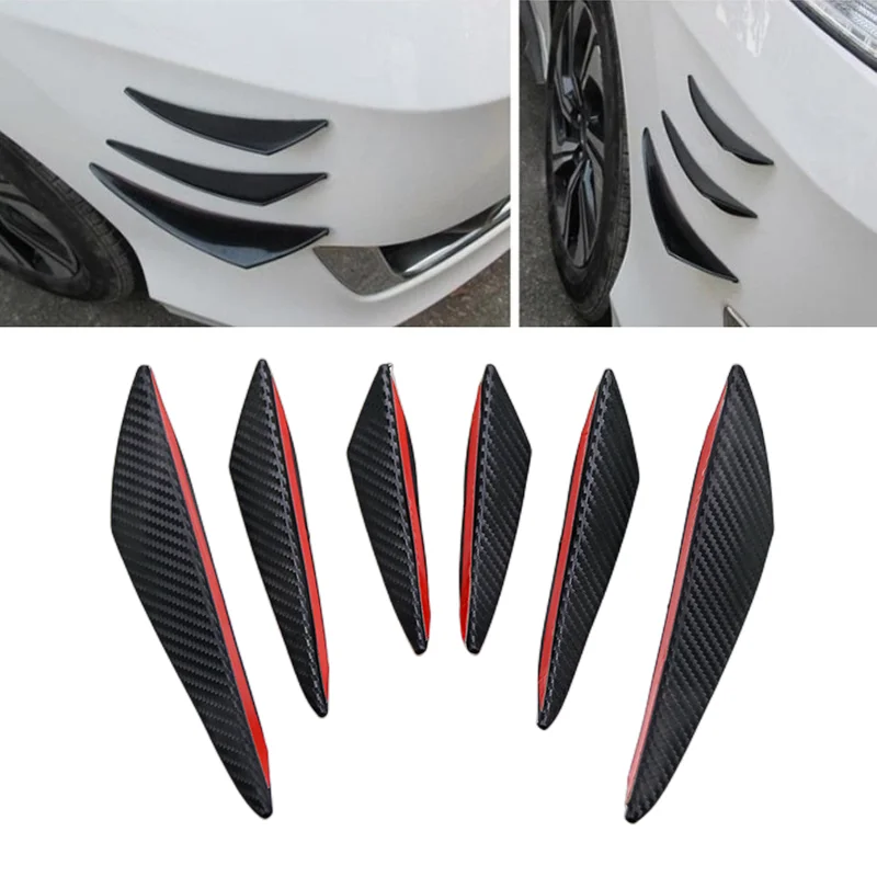 New 6pcs/set Universal Front Bumper Lip Decoration Diffuser Splitter Fins Body Spoiler Canards Valence Chin Car Tuning Canard
New 6pcs/set Universal Front Bumper Lip Decoration Diffuser Splitter Fins Body Spoiler Canards Valence Chin Car Tuning Canard