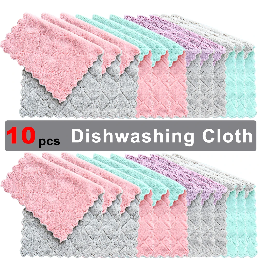 Kitchen Cleaning Cloth Double-layer Microfiber Towels Soft Non-stick Oil Dishcloth Household Kitchen Rag Clean Tools Products
Kitchen Cleaning Cloth Double-layer Microfiber Towels Soft Non-stick Oil Dishcloth Household Kitchen Rag Clean Tools Products