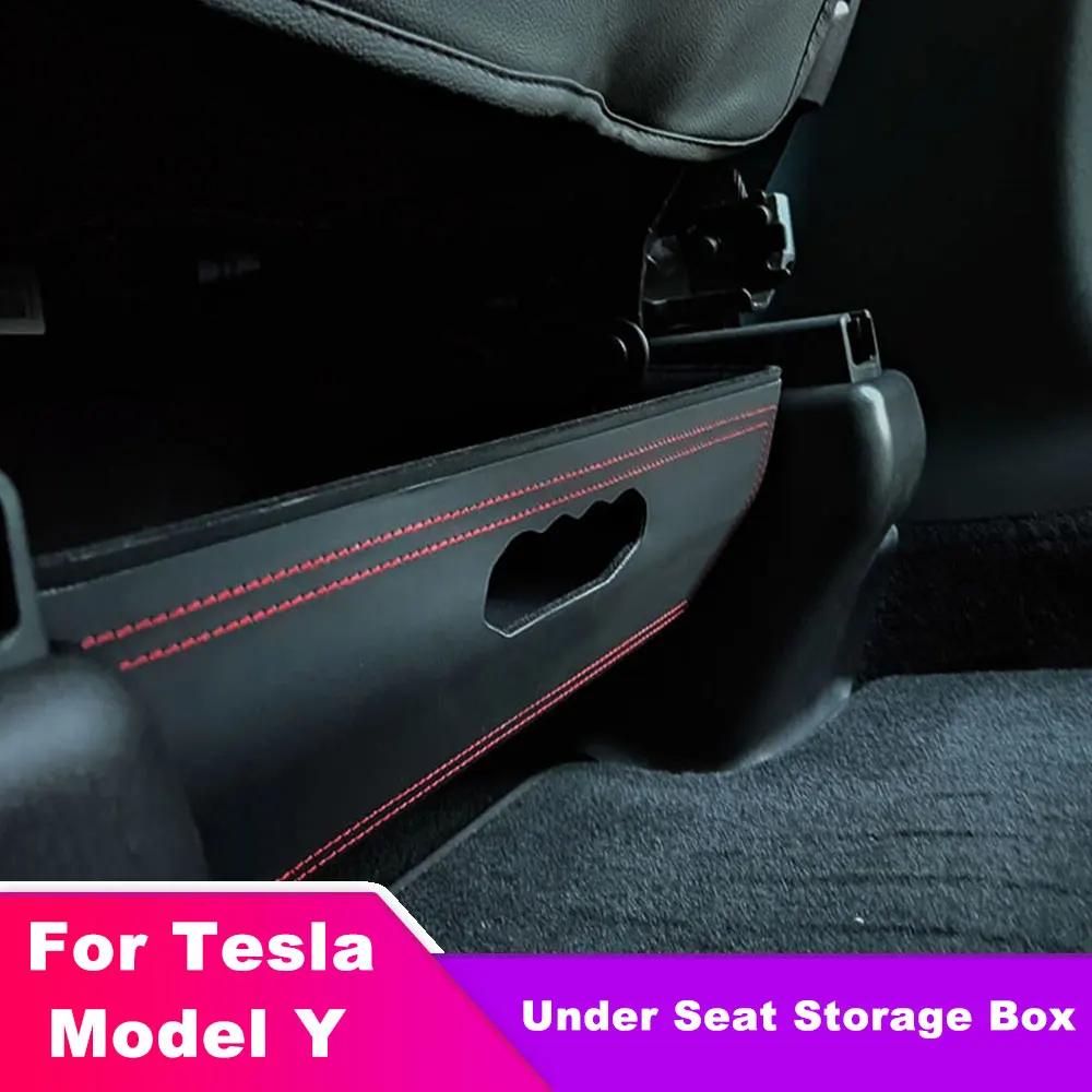 For Tesla Model Y 2020-2023 Under Seat Storage Organizer Flocked Felt Tray Hidden Storage Box with Cover Trash Can
For Tesla Model Y 2020-2023 Under Seat Storage Organizer Flocked Felt Tray Hidden Storage Box with Cover Trash Can