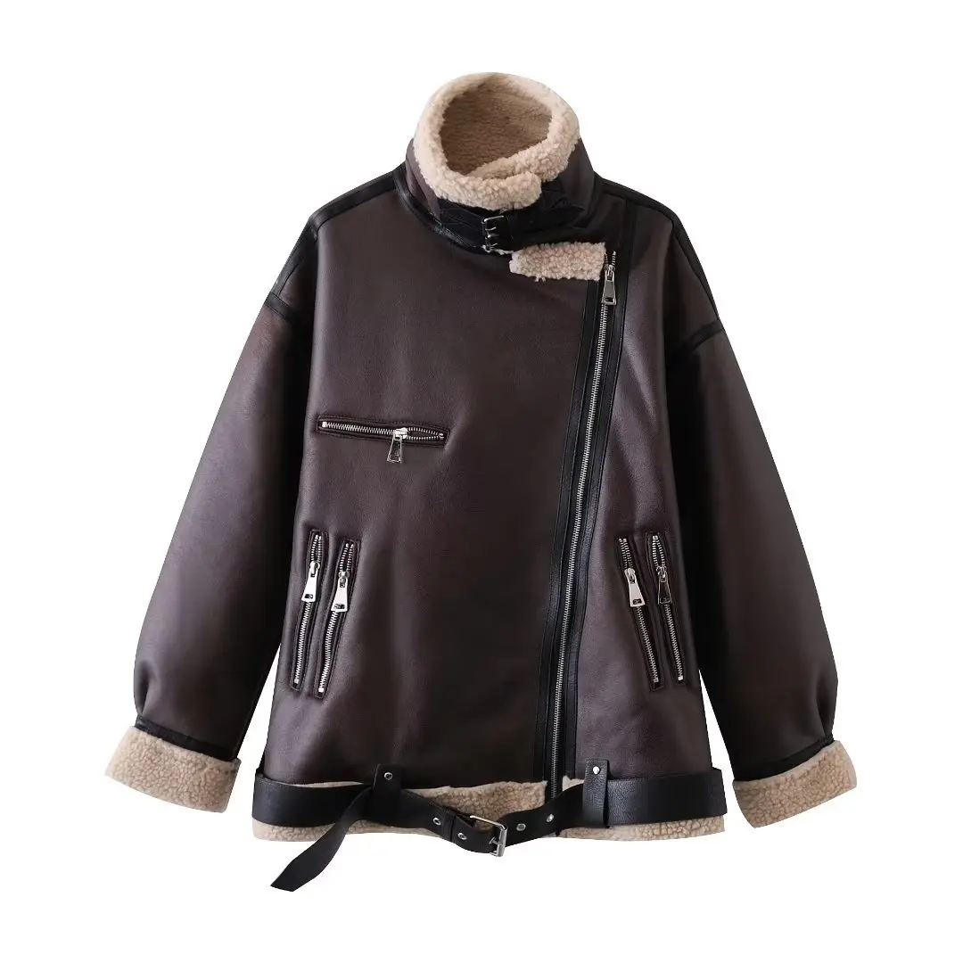 Women's 2023 Winter Fashion Casual Thick Warm Fur Artificial Leather Long Jacket Coat Retro Long Sleeve Women's Chic Top.
Women's 2023 Winter Fashion Casual Thick Warm Fur Artificial Leather Long Jacket Coat Retro Long Sleeve Women's Chic Top.
