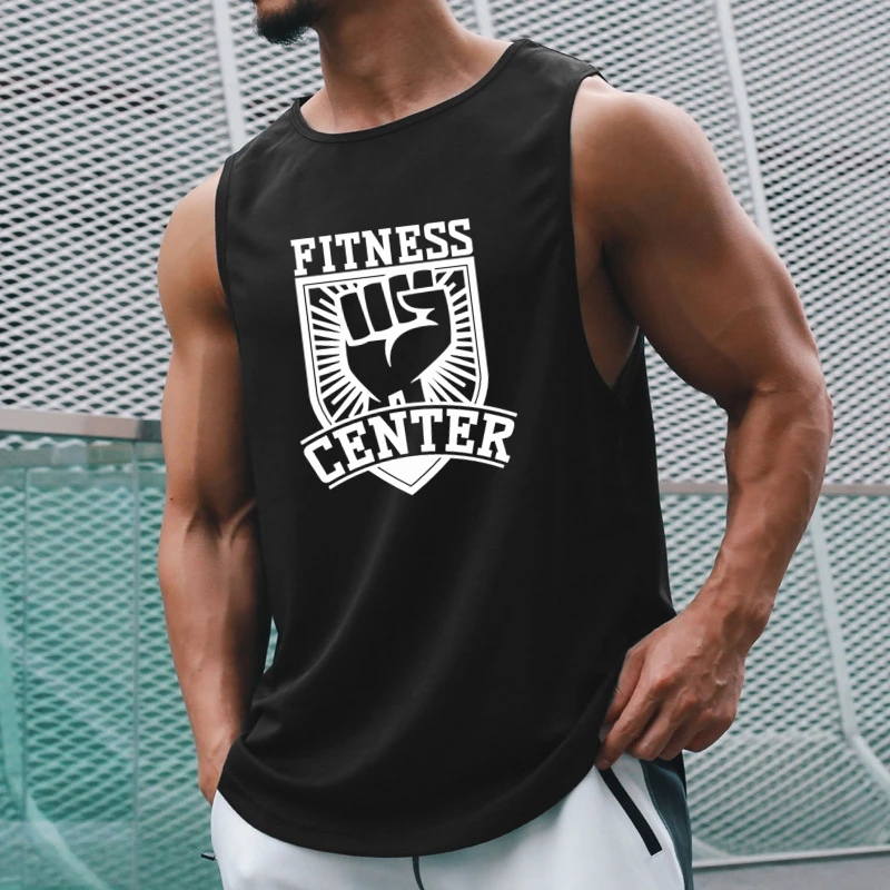 

Summer Brand Fitness Tank Top Men Bodybuilding 2024 Gyms Clothing Fitness Men Shirt slim fit Vests Mesh Singlets Muscle Tops