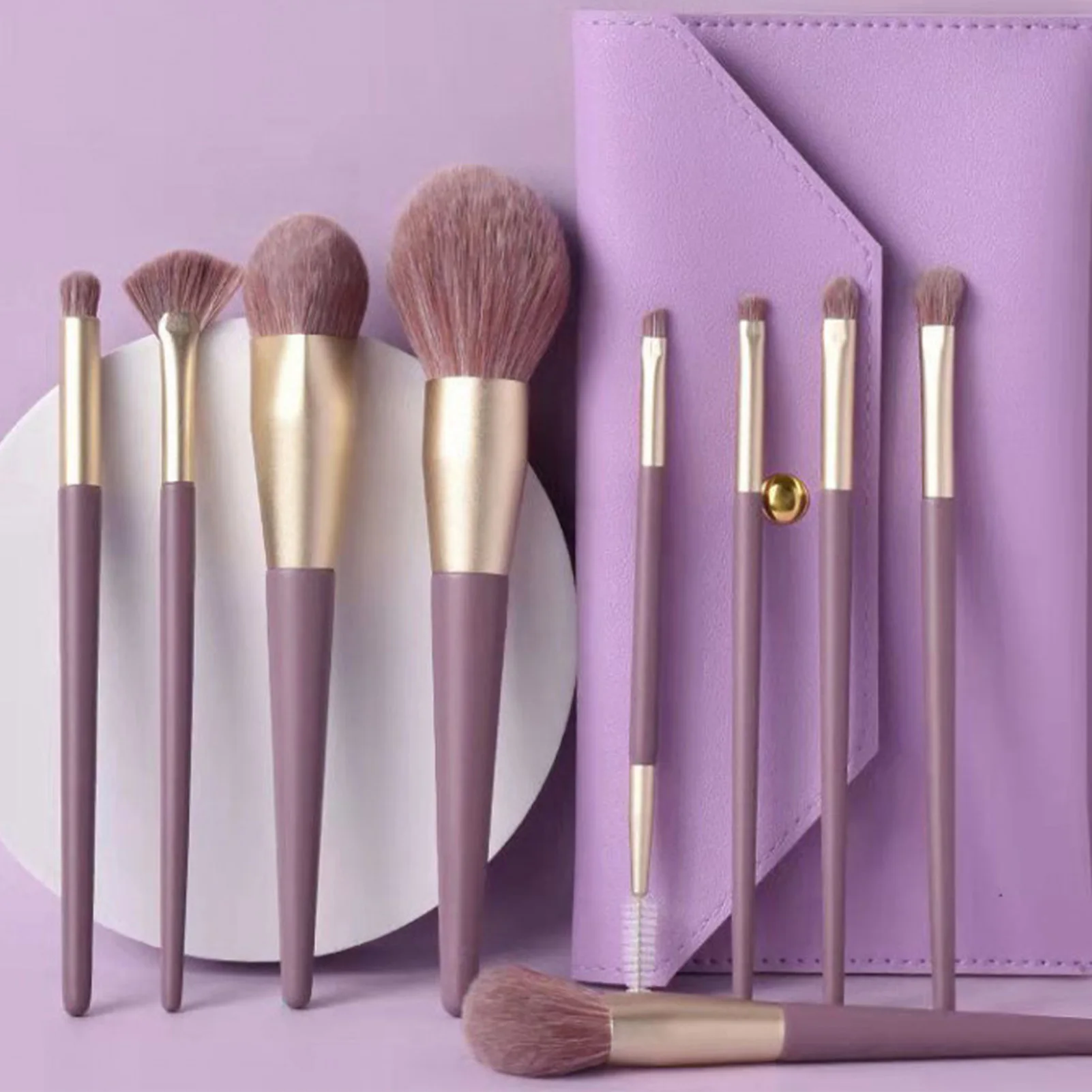 9pcs Blush Highlighter Eyebrow Eyeshadow Makeup Brushes Portable Soft Bristles Makeup Brushes With Storage Bag For Home Travel
9pcs Blush Highlighter Eyebrow Eyeshadow Makeup Brushes Portable Soft Bristles Makeup Brushes With Storage Bag For Home Travel