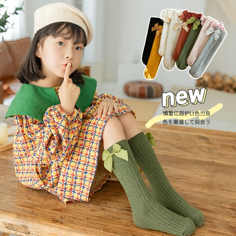 Spring Autumn Bowknot baby Girls Striped Stockings Cotton Multicolor Princess Child kids Over Knee high Socks infant long socks
Spring Autumn Bowknot baby Girls Striped Stockings Cotton Multicolor Princess Child kids Over Knee high Socks infant long socks